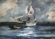 Winslow Homer Sloop Nassau (mk44) oil painting artist